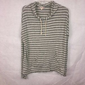 Pink Republic Lightweight Gray & White Hoodie